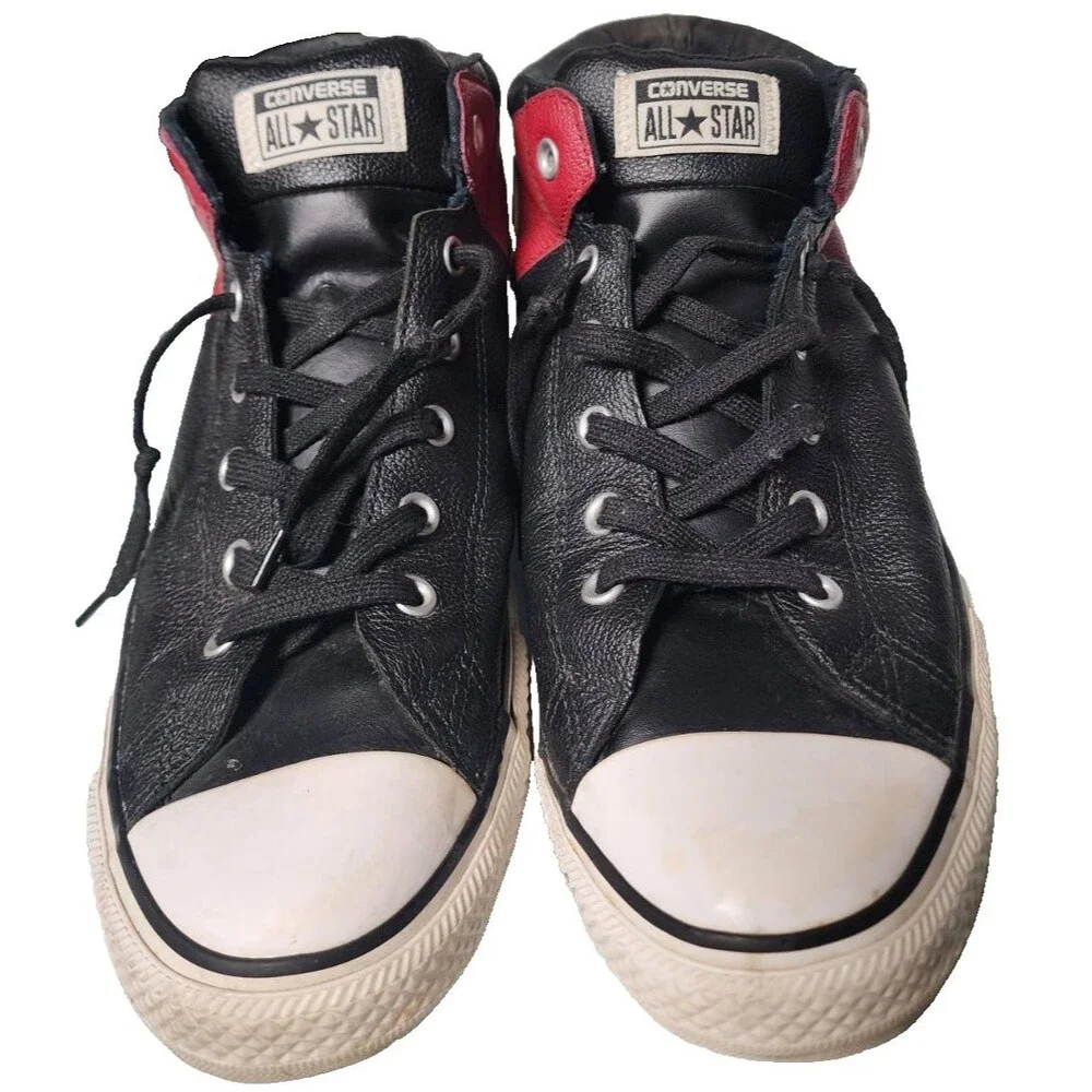 Converse Chuck Taylor All-Star High Street Mid-Top Leather Sneakers Size 12